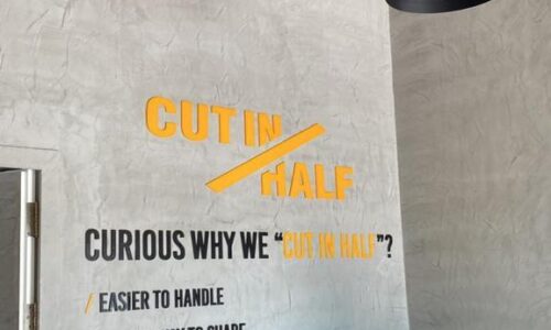 Cut In Half Barari fit out café interior Dubai