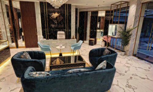 Luxury jewellery showroom interior Dubai
