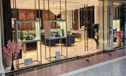 Luxury jewellery showroom interior Dubai