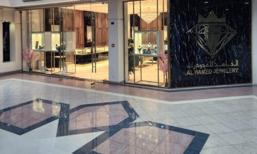 Luxury jewellery showroom interior Dubai
