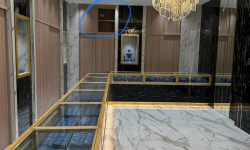 Luxury jewellery showroom interior Dubai