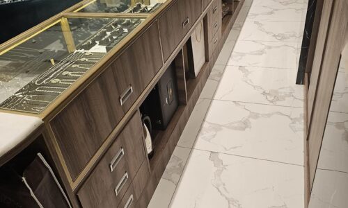 Hamed Jewellers Palm Strip Mall fit out showroom interior